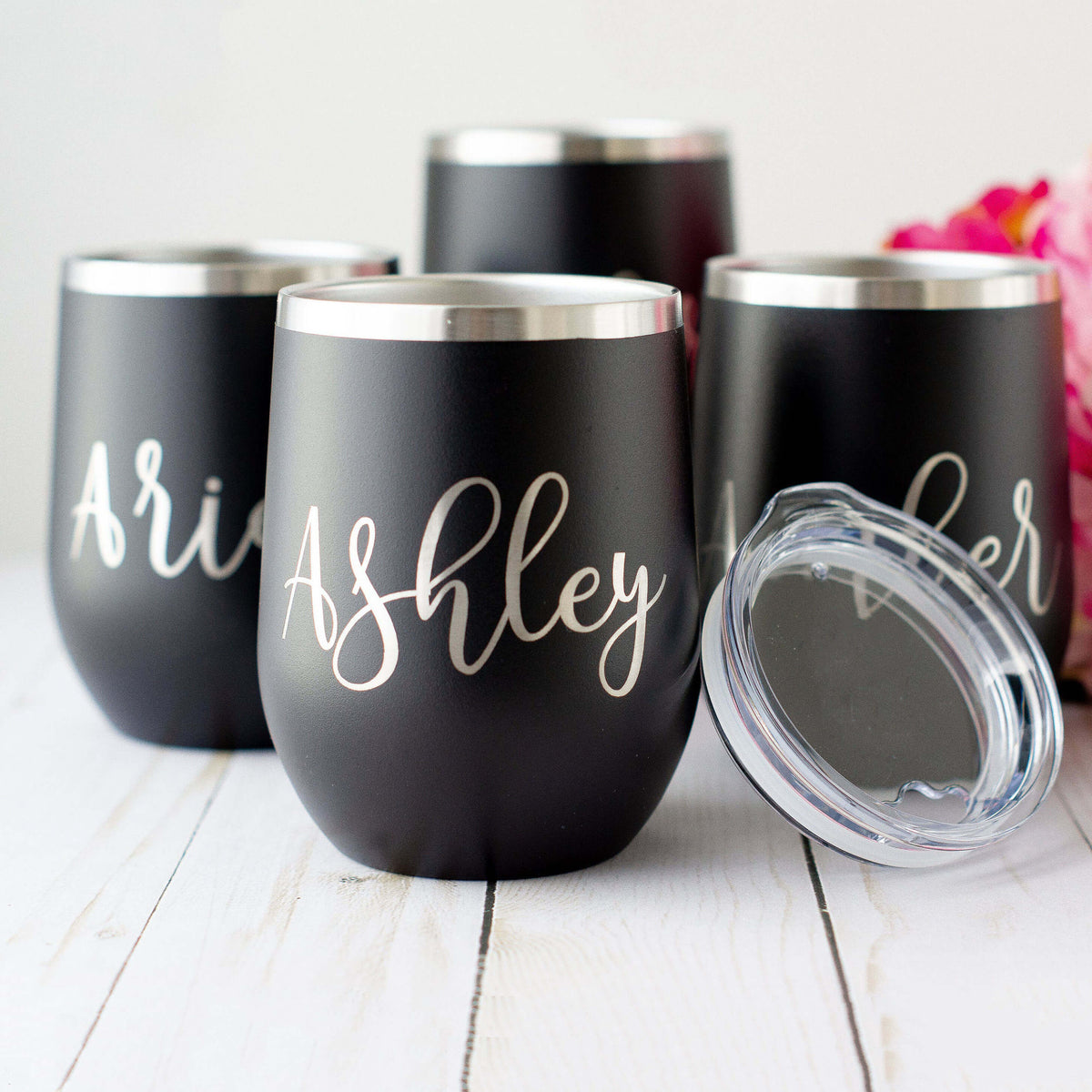 Personalize Wine Tumbler Bridesmaid Gift Insulated Wine Cup Wedding Pa –  UrWeddingGifts