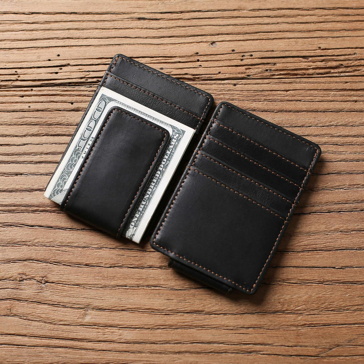 Leather Money Clip Wallet No. 11, Personalized & Best