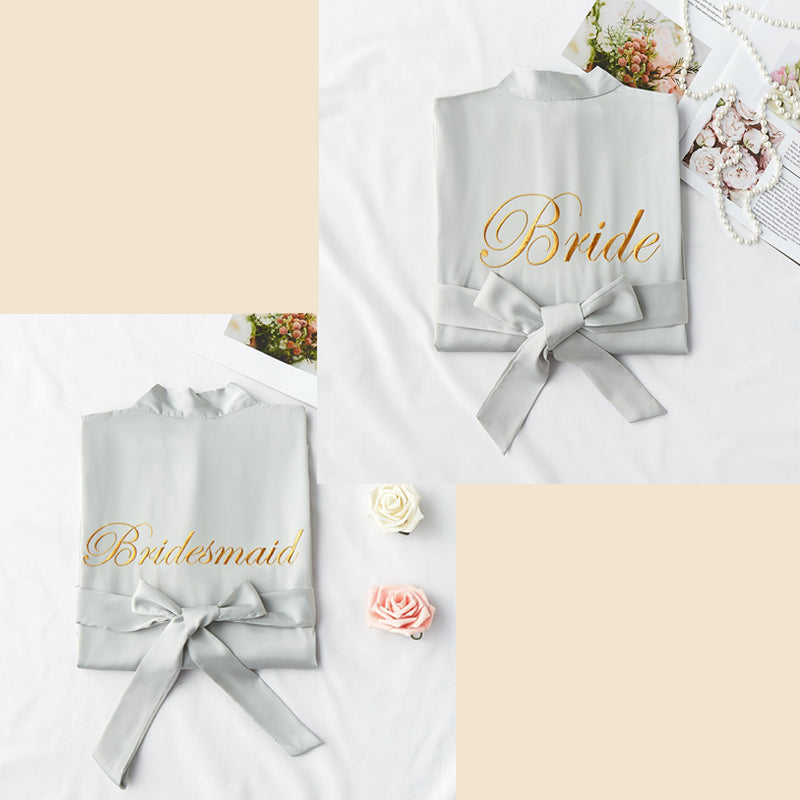 Bridesmaid Gifts Personalized Silk Robes Custom Bridesmaid Robes