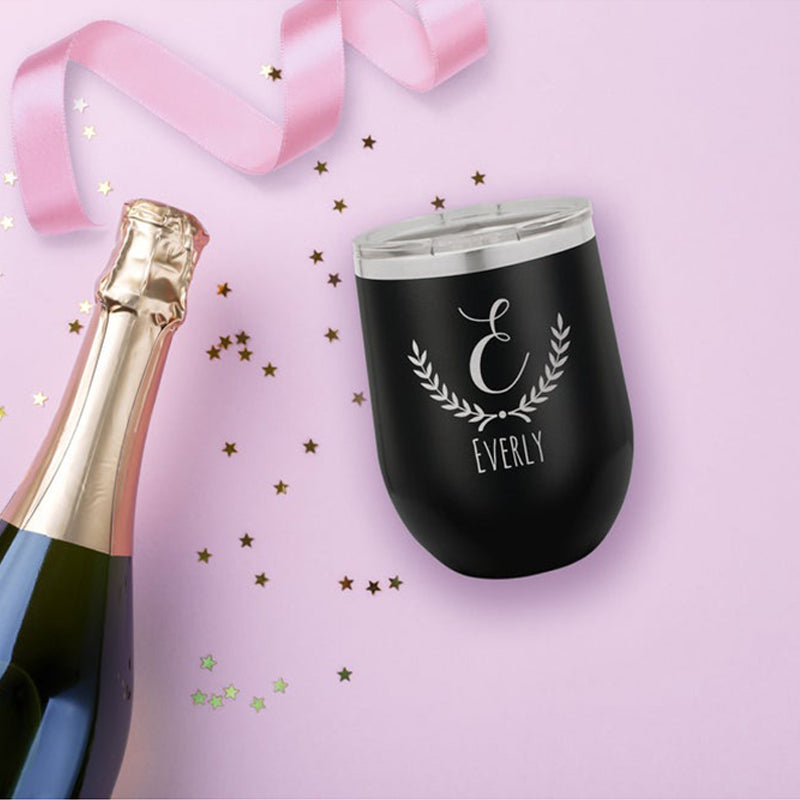 6oz/10oz Glitter Champagne Cup With Lid Personalised Wine Tumbler Wine  Glass Champagne Flute Champagne Tumbler Bridal Shower Bridesmaid Gift 