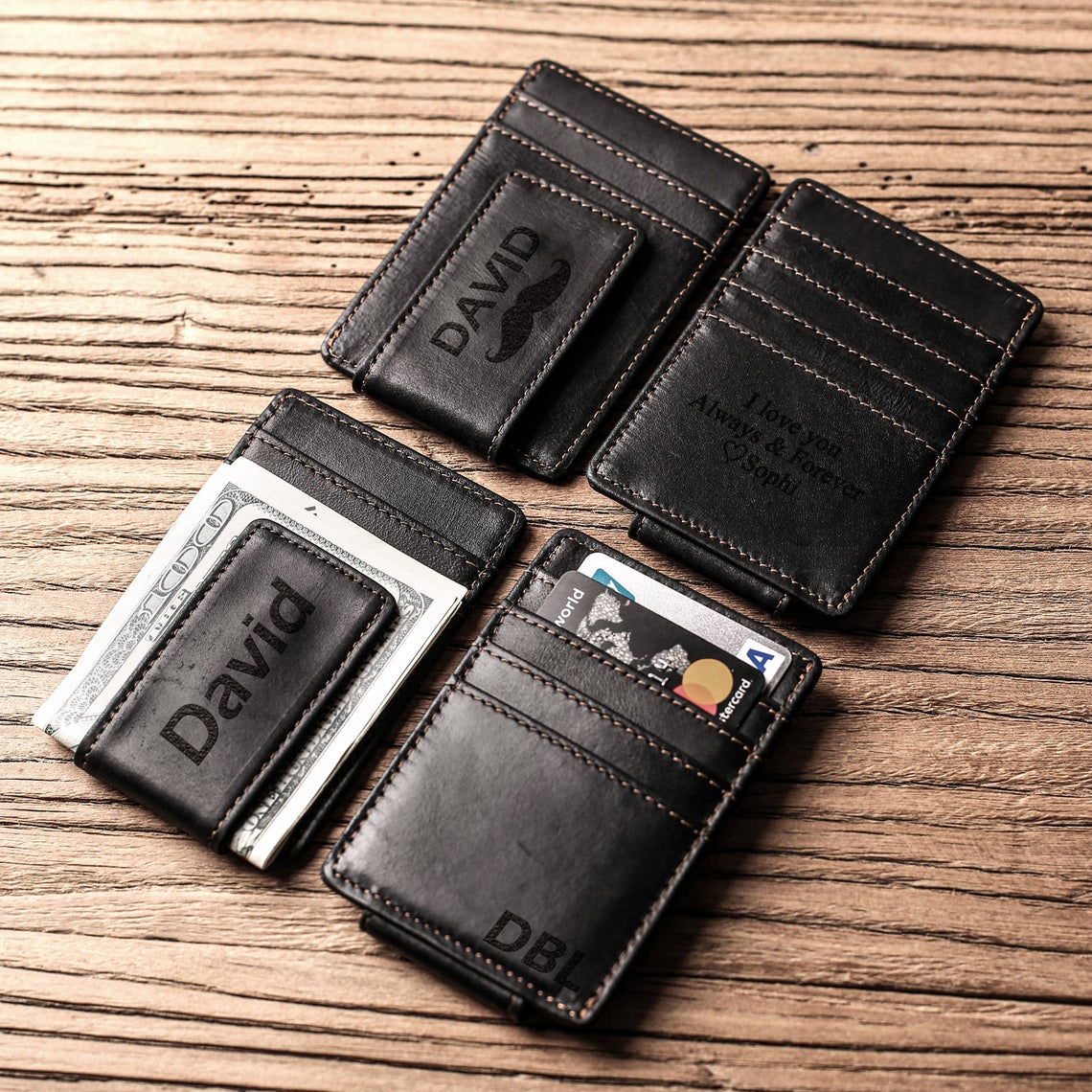 Handmade Leather Credit Card Wallet