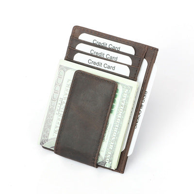 Vertical Money Clip Wallet [Handmade] [Personalized]
