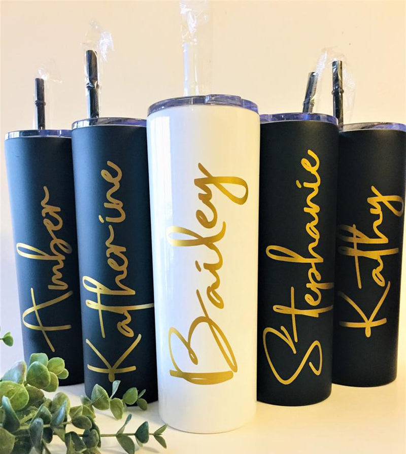 Shimmer Collection Bridal Party Wine Tumblers Personalised 12 oz Insulated Wine  Tumbler Cup – Giftsparkes